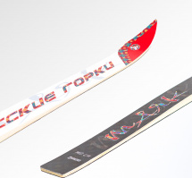Лыжи подростковые беговые Маяк из дерево-пластика с универсальными креплениями, 140 см, красно-белые - Фото 8