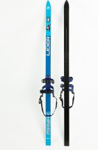 Лыжи подростковые беговые Маяк из дерево-пластика с универсальными креплениями, 150 см, голубые - Фото 4