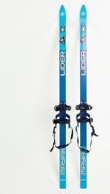 Лыжи подростковые беговые Маяк из дерево-пластика с универсальными креплениями, 150 см, голубые - Фото 2