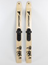 Комплект охотничьих лыж Маяк ОХОТНИК Тайга с полимерным креплением 165х15 см, дерево-пластик