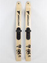 Комплект охотничьих лыж Маяк ОХОТНИК с полимерным креплением 165х15 см, дерево-пластик - Фото 3