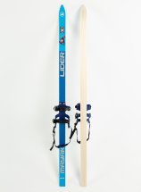 Лыжи подростковые беговые Маяк деревянные с универсальными креплениями, 150 см, голубые - Фото 3
