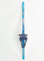 Лыжи подростковые беговые Маяк деревянные с универсальными креплениями, 150 см, голубые - Фото 6