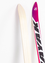 Лыжи подростковые беговые Маяк деревянные с универсальными креплениями, 150 см, фиолетовые - Фото 9