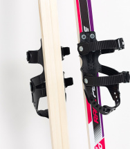 Лыжи подростковые беговые Маяк деревянные с универсальными креплениями, 150 см, фиолетовые - Фото 10