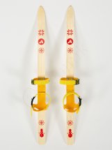 Детский лыжный комплект Junior Маяк, 100 см, дерево, желтый - Фото 4