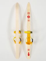 Детский лыжный комплект Junior Маяк, 100 см, дерево, желтый - Фото 6
