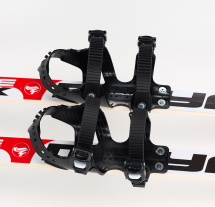 Лыжи подростковые беговые Маяк деревянные с универсальными креплениями, 160 см, красно-бело-черные - Фото 16