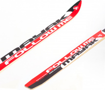 Лыжи подростковые беговые Маяк деревянные с универсальными креплениями, 160 см, красно-бело-черные - Фото 11