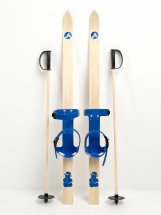 Детский лыжный комплект Junior Маяк, 90 см, дерево, синий - Фото 5