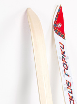 Лыжи подростковые беговые Маяк деревянные с универсальными креплениями, 140 см, красно-белые - Фото 9