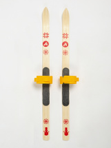 Детский лыжный комплект с креплениями "Baby" и палками Маяк, 100 см, дерево, желтый - Фото 13