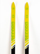 Лыжи подростковые беговые Маяк деревянные, 160 см, желто-черно-зеленые - Фото 4