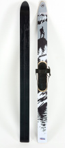 Комплект охотничьих лыж Маяк ЛЕСНЫЕ с креплением кожа с пяткой 175х11 см, дерево-пластик - Фото 3