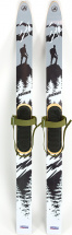 Комплект охотничьих лыж Маяк ЛЕСНЫЕ с креплением брезент 175х11 см, дерево-пластик - Фото 2