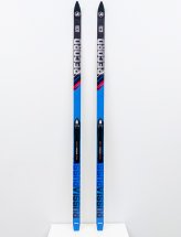 Лыжи подростковые беговые Маяк деревянные с креплениями NNN, 160 см, синий-черный-красный - Фото 2