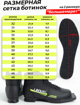 Ботинки лыжные Leomik Cross, черные, размер 44
