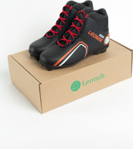 Ботинки лыжные Leomik Health (red), черные, размер 38 - Фото 24