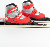 Ботинки лыжные Leomik Junior, серо-красные, размер 28 - Фото 31