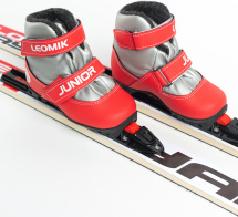 Ботинки лыжные Leomik Junior, серо-красные, размер 28 - Фото 32