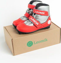 Ботинки лыжные Leomik Junior, серо-красные, размер 31 - Фото 23
