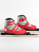 Ботинки лыжные Leomik Junior, серо-красные, размер 31 - Фото 31