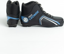 Ботинки лыжные Leomik Health (grey), черные, размер 45 - Фото 20