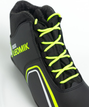 Ботинки лыжные Leomik Health (green), черные, размер 43 - Фото 18