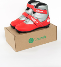 Ботинки лыжные Leomik Junior, серо-красные, размер 36 - Фото 24
