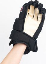 Хоккейные перчатки игрока 406 ESPO р.11 (рост 135-150) подростковые, черные - Фото 11
