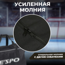 Баул хоккейный вратарский ESPO Крок без колес, сумка спортивная для хоккея, 83х42х38 см, черная - Фото 7