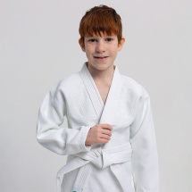 Кимоно для дзюдо Leomik Standard белое, рост 130 см, размер 34 - Фото 2