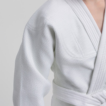 Кимоно для дзюдо Leomik Standard белое, рост 130 см, размер 34 - Фото 4