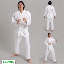 Кимоно для каратэ Leomik Standard белое, рост 110 см - Фото 6