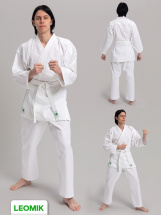 Кимоно для каратэ Leomik Standard белое, рост 115 см - Фото 40