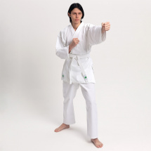 Кимоно для каратэ Leomik Standard белое, рост 160 см - Фото 11