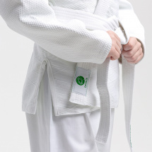 Кимоно для дзюдо Leomik Standard белое, рост 145 см, размер 40 - Фото 9