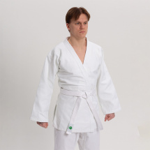 Кимоно для дзюдо Leomik Standard белое, рост 160 см, размер 46 - Фото 16