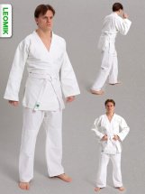 Кимоно для дзюдо Leomik Standard белое, рост 165 см, размер 48 - Фото 28