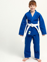 Кимоно для дзюдо Leomik Standard синее, рост 115 см, размер 28 - Фото 29