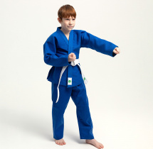 Кимоно для дзюдо Leomik Standard синее, рост 115 см, размер 28 - Фото 32