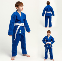 Кимоно для дзюдо Leomik Standard синее, рост 120 см, размер 30 - Фото 2