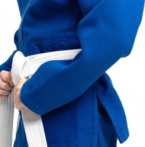 Кимоно для дзюдо Leomik Standard синее, рост 120 см, размер 30 - Фото 16