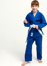 Кимоно для дзюдо Leomik Standard синее, рост 145 см, размер 40 - Фото 30