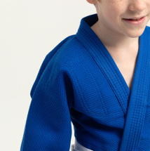 Кимоно для дзюдо Leomik Standard синее, рост 155 см, размер 44 - Фото 4