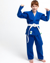 Кимоно для дзюдо Leomik Standard синее, рост 155 см, размер 44 - Фото 23