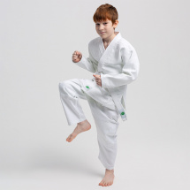 Кимоно для дзюдо Leomik Training белое, рост 145 см, размер 40 - Фото 16