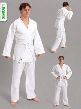 Кимоно для дзюдо Leomik Training белое, рост 160 см, размер 46 - Фото 29