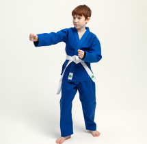 Кимоно для дзюдо Leomik Training синее, рост 130 см, размер 34 - Фото 31