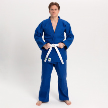 Кимоно для дзюдо Leomik Training синее, рост 165 см, размер 48 - Фото 22